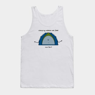 camping makes me content Tank Top